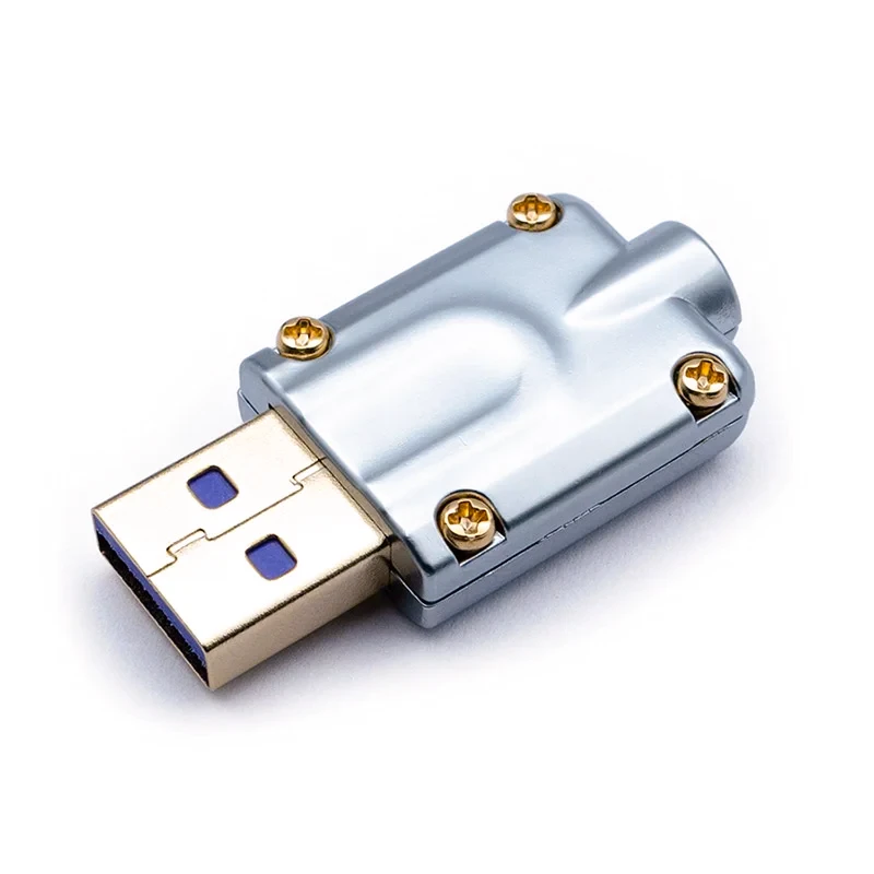 USB A (CNC) Silver V1 + USB A Purple