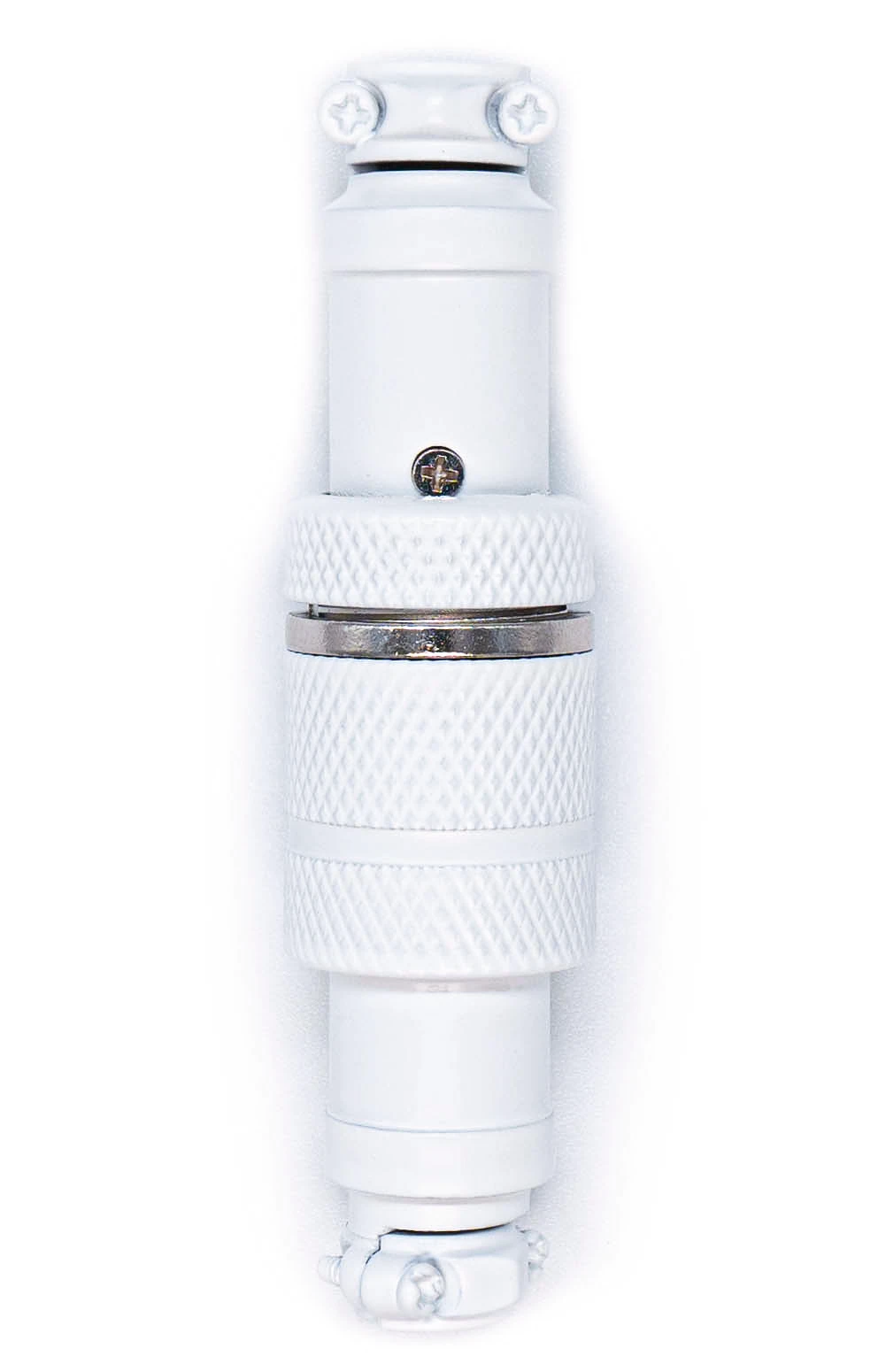 GX16 White + Chrome Thread