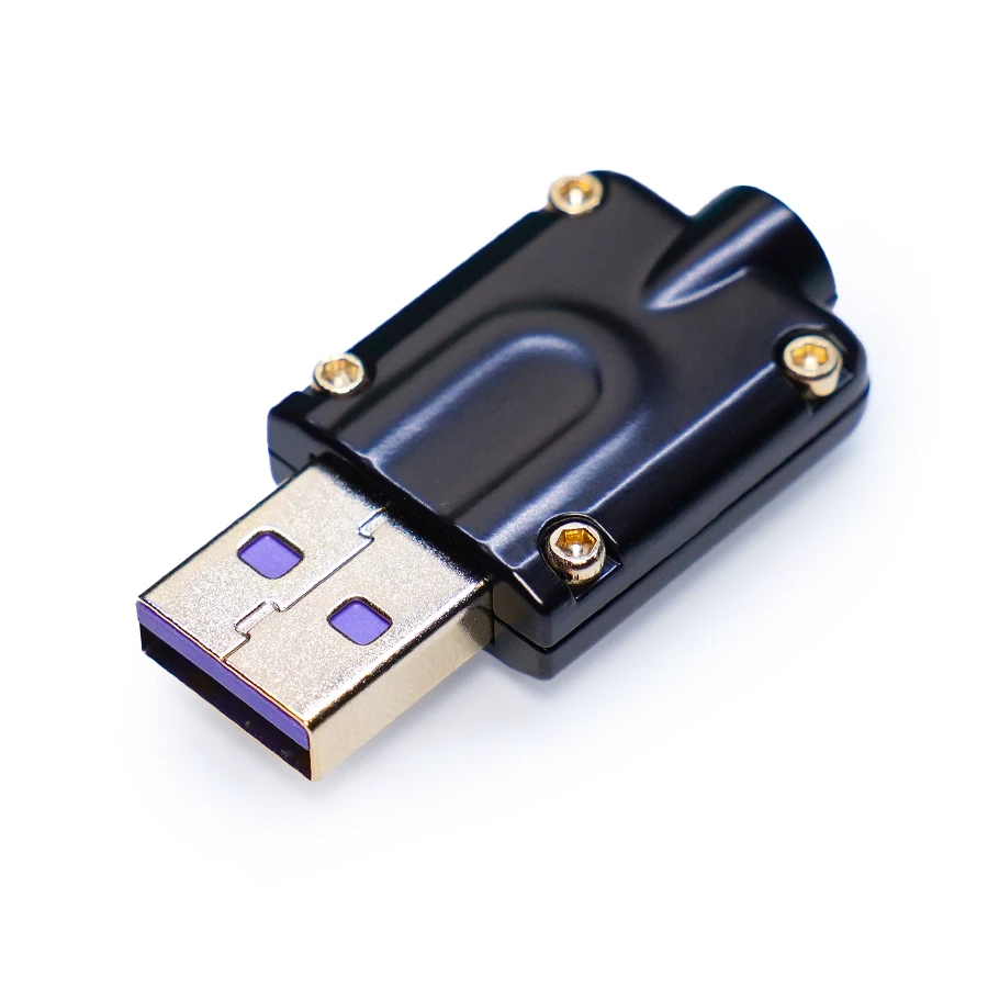 USB A (CNC) Black V1 + USB A Purple