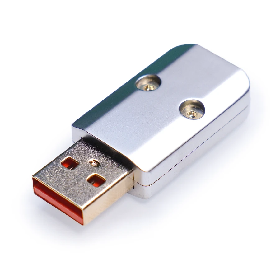 USB A (CNC) Silver V2 + USB A Orange